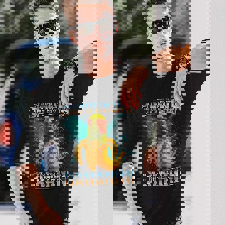 チンパンジーニ バナニーニ イタリアンブレイン 長袖tシャツ 長袖Tシャツ 彼への贈り物