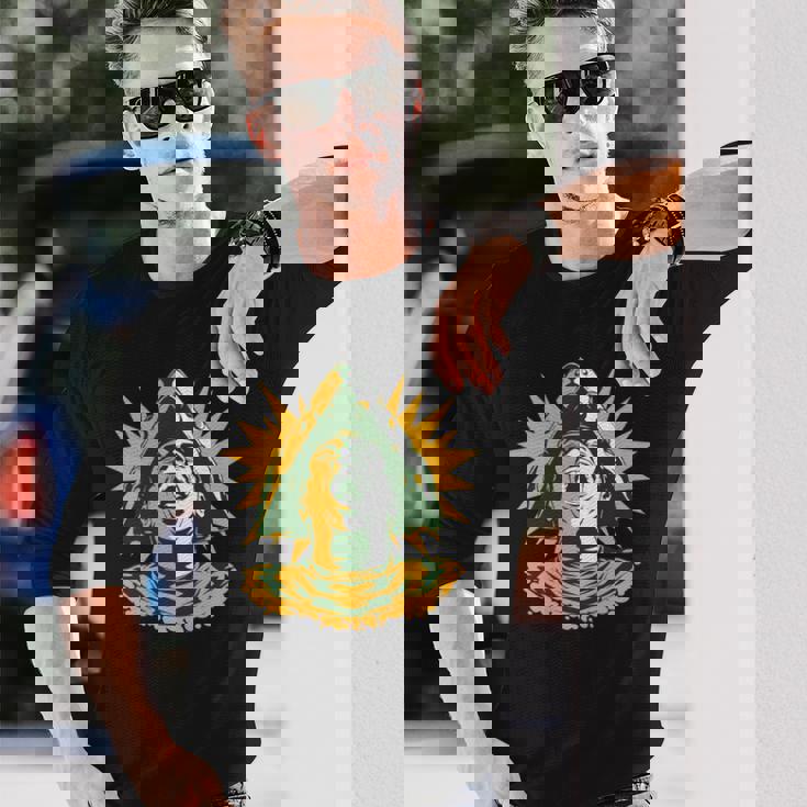 チーズヘッドハット チーズ愛好家のための楽しくチージーハット 長袖tシャツ 長袖Tシャツ 彼への贈り物