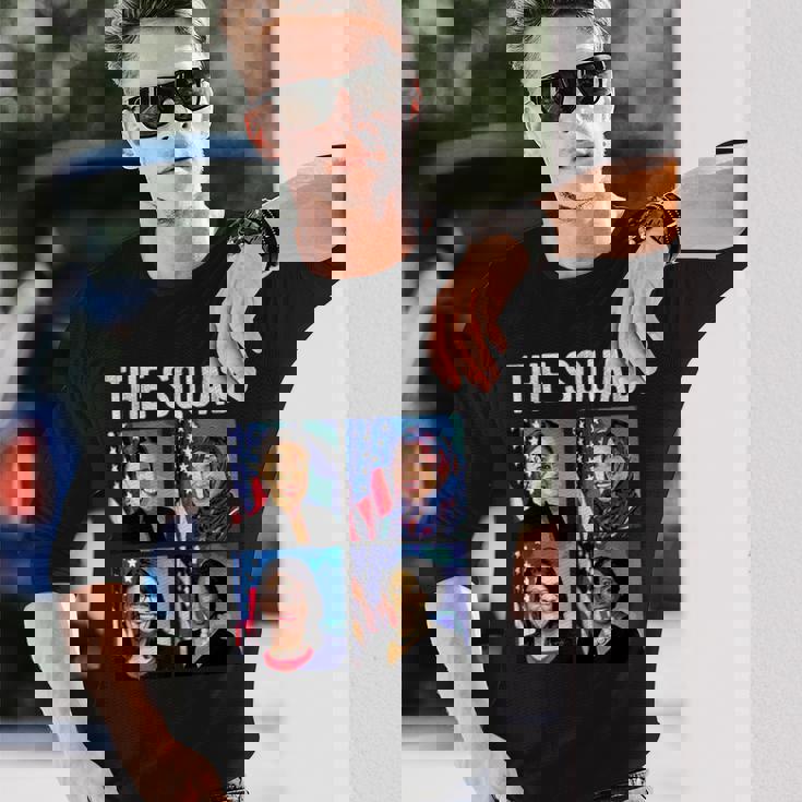 チーム Aoc ラシダ・トライブ・イルハン・オマール・アヤナ・プレスリー Woc ミーム 長袖Tシャツ 彼への贈り物