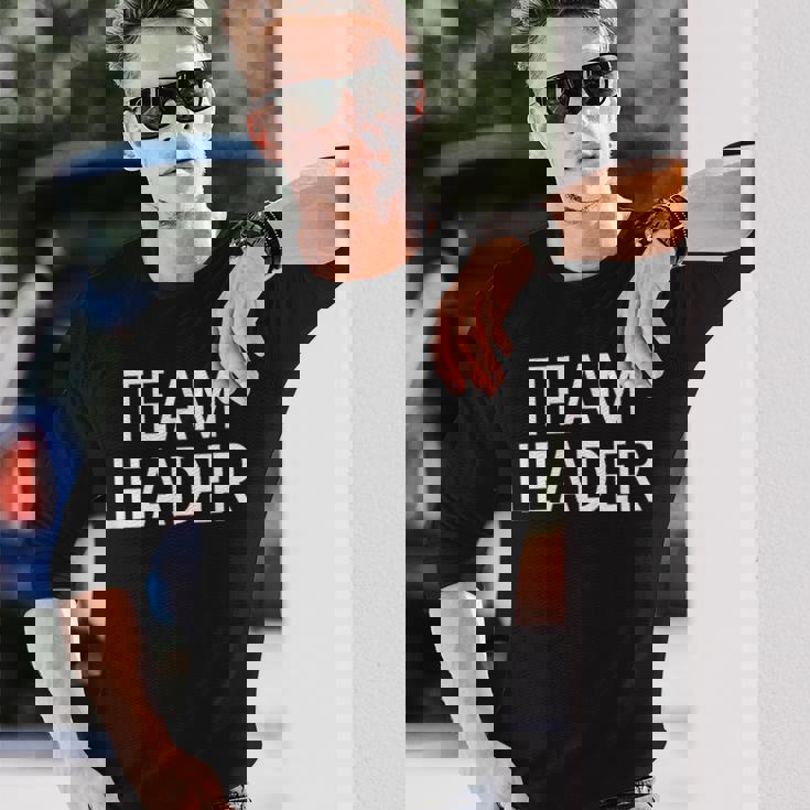 チームリーダー 長袖Tシャツ 彼への贈り物