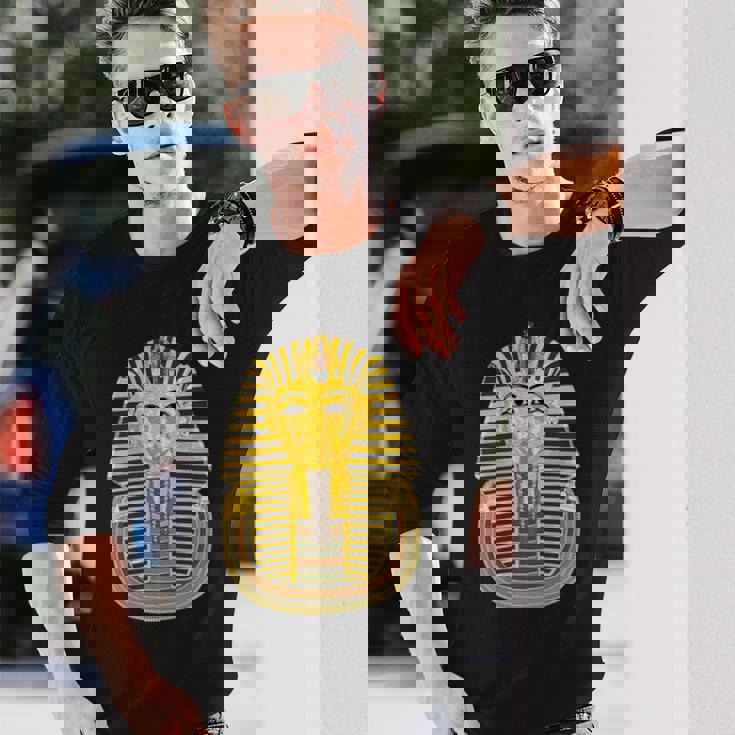 ツタンカーメン エジプトのファラオ王 ツタンカーメン 長袖tシャツ 長袖Tシャツ 彼への贈り物