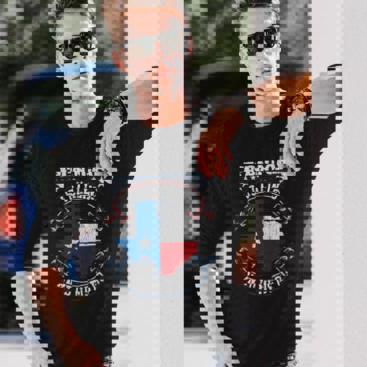 テキサスのピーカンギャップが電話していて、私は行かなければなりません 長袖Tシャツ 彼への贈り物