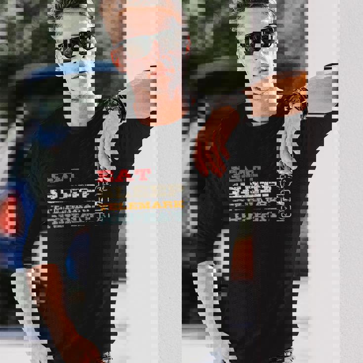 テレマーク ノルウェー スキーヤー スキー バックカントリー スキー テレマーク 長袖Tシャツ 彼への贈り物