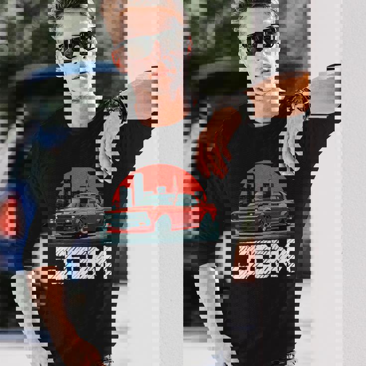 ディストレス Jdm レジェンド ドリフト レース レッドカー 東京スカイライン ギフト 長袖tシャツ 長袖Tシャツ 彼への贈り物