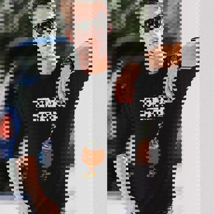 トマ イエルバ メイト アルゼンチン ウルグアイ ティー 長袖Tシャツ 彼への贈り物