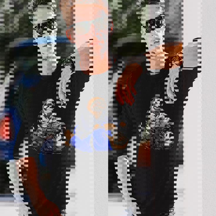 ナマケモノ ブラジリアン柔術 Bjj グラップリング 柔道 武道 長袖Tシャツ 彼への贈り物