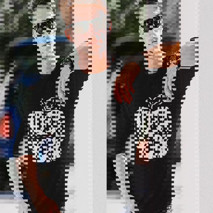 ニューヨーク Nyc ザ・ビッグ・ダイバーシブ・アップル・ラ・グラン・マンザナ 長袖Tシャツ 彼への贈り物