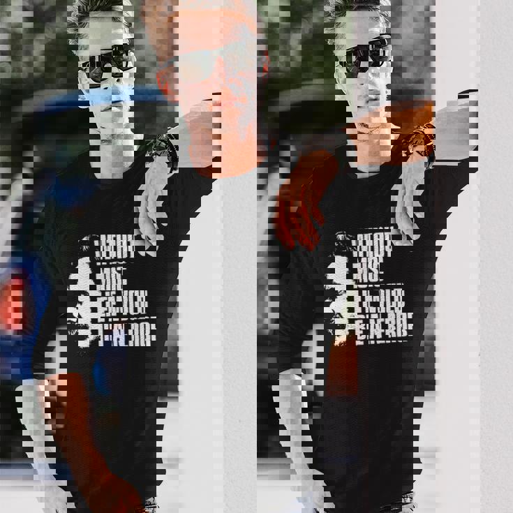 ニーチェの名言 音楽のない人生は間違いだろう 長袖tシャツ 長袖Tシャツ 彼への贈り物