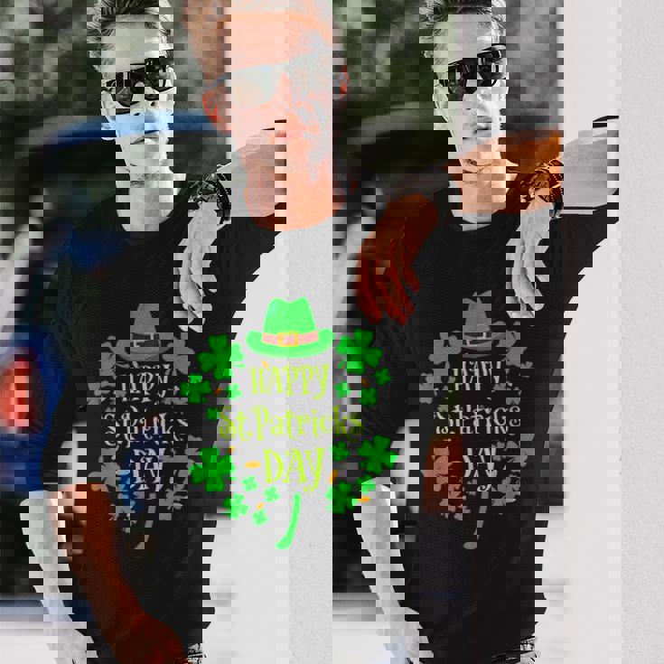 ハッピーセントパトリックデー レプラコーン コスチューム シャムロック キッズ ファミリー 長袖Tシャツ 彼への贈り物