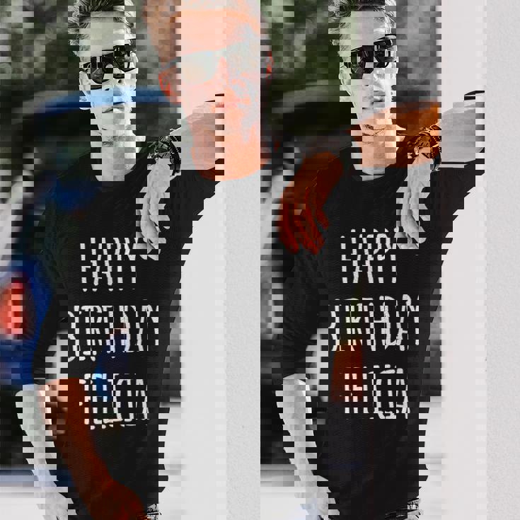 ハッピーバースデーフェリシア 長袖Tシャツ 彼への贈り物