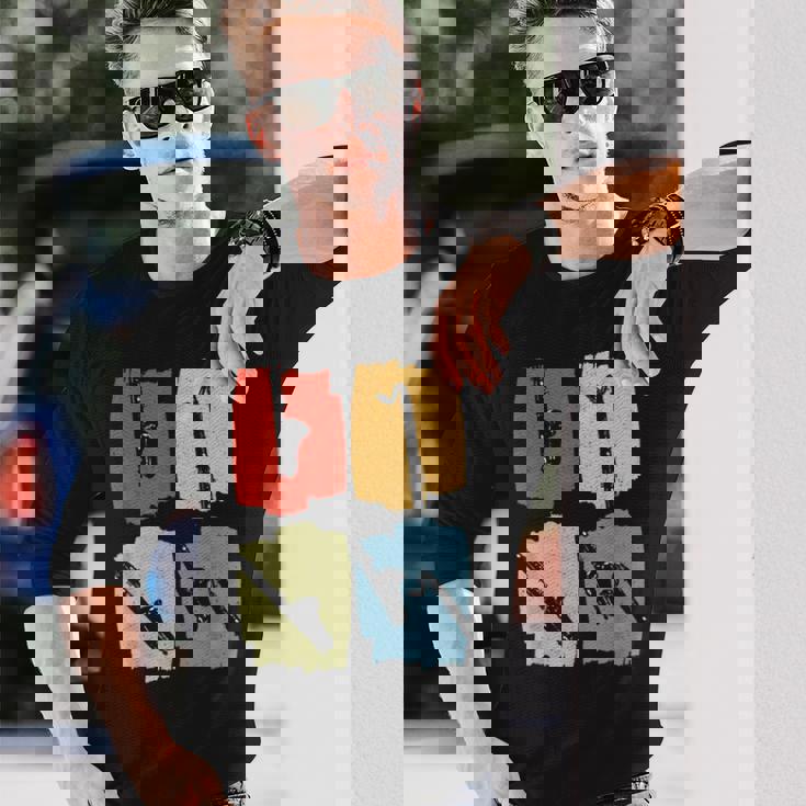 バス クラリネット レトロ 長袖Tシャツ 彼への贈り物