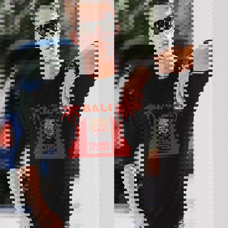 バリ島 バロンマスク バリの神話 邪悪な魔女 神殿 悪魔の女王 ガルダ バリ島 神 インドネシア 島 お土産 ウブド 長袖Tシャツ 彼への贈り物