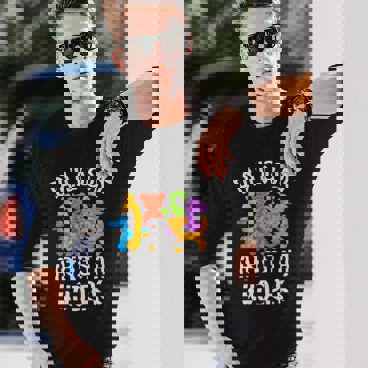 バルーンアート バルーンフェスティバル バルーンモデルの仕事 長袖tシャツ 長袖Tシャツ 彼への贈り物