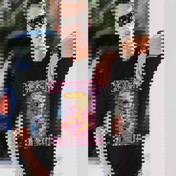 バレリーナ カプチーナ Ai ジェネラーレ カラッテレ イタリアーノ ブレイン ロート 長袖Tシャツ 彼への贈り物