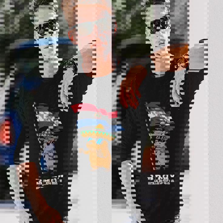 パラグアイ国旗 パラグアイのプライド 長袖Tシャツ 彼への贈り物