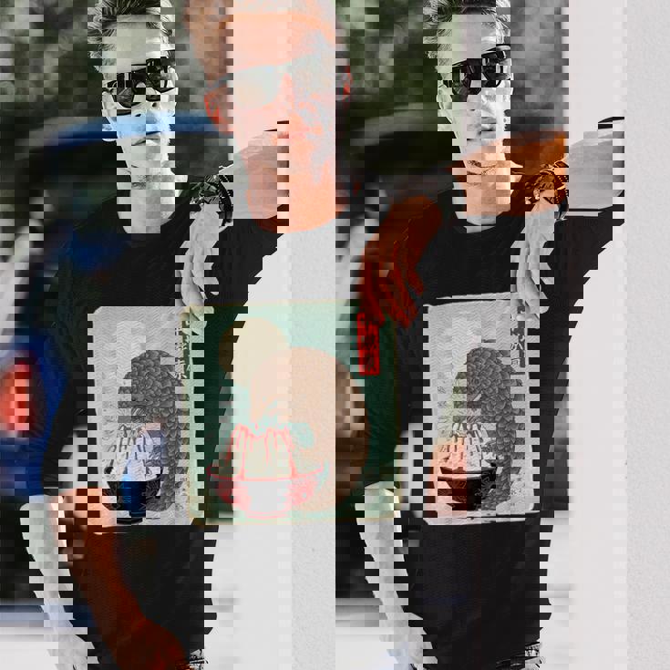 パンゴリン かき氷 かき氷 長袖Tシャツ 彼への贈り物