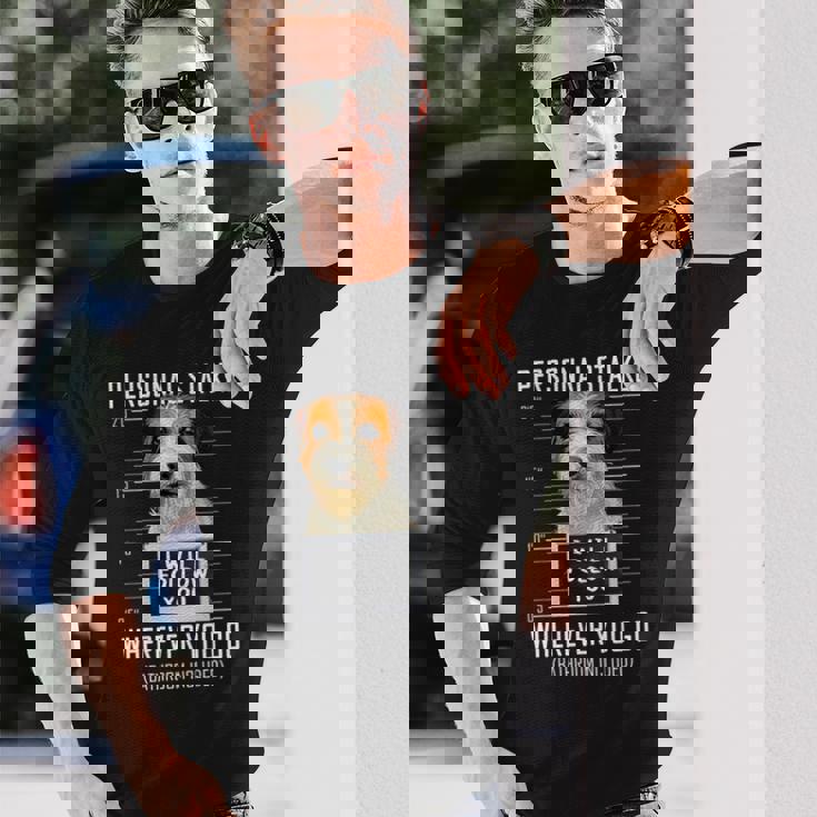 パーソナルストーカー犬ジャックラッセルテリア私はあなたに従います Jack Russell Terrier Dog 長袖tシャツ 長袖Tシャツ 彼への贈り物