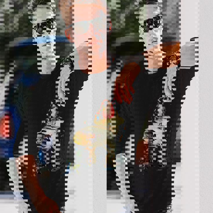 ヒエロニムス ボッシュ ディテール 地上の喜びの庭 長袖Tシャツ 彼への贈り物