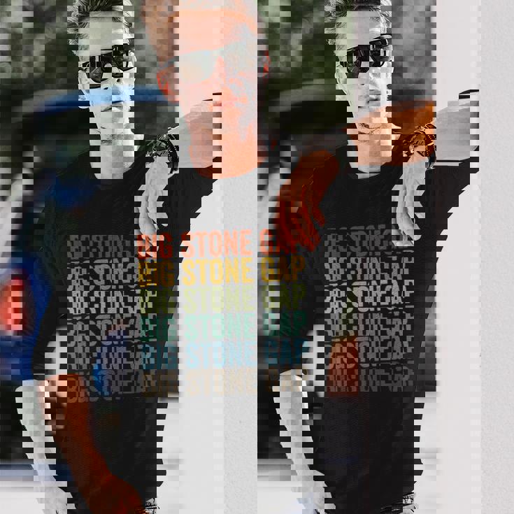 ビッグストーンギャップシティレトロ 長袖Tシャツ 彼への贈り物