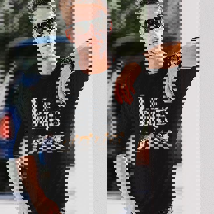 ビーグルス ビーグル犬 面白い ビーグル愛好家に 長袖tシャツ 長袖Tシャツ 彼への贈り物