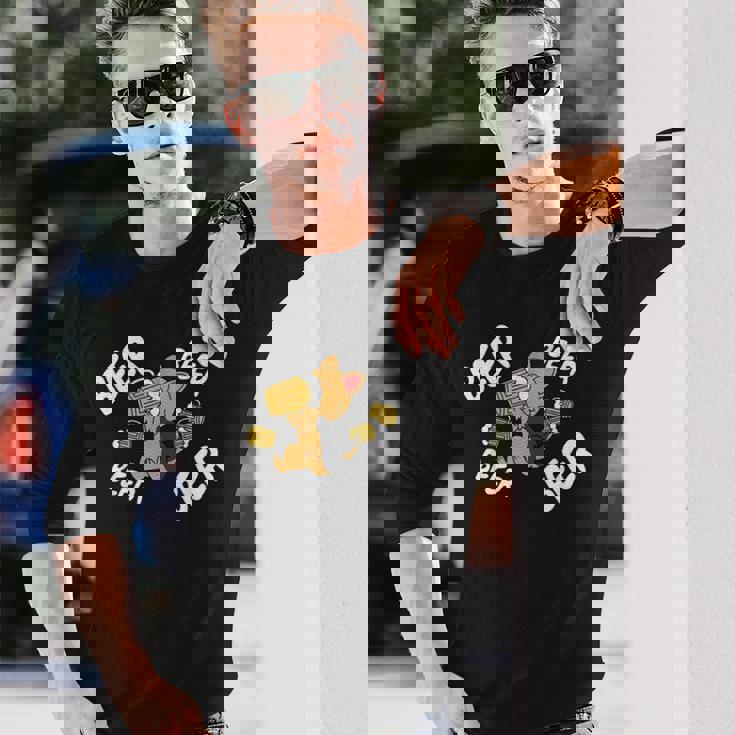 ビールヨークシャーテリア犬 長袖Tシャツ 彼への贈り物