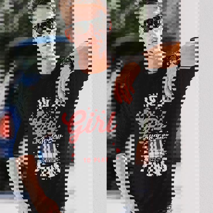 ピアノ ピアノ ジャズ キーボード 作曲家 ピアノプレーヤー 長袖Tシャツ 彼への贈り物