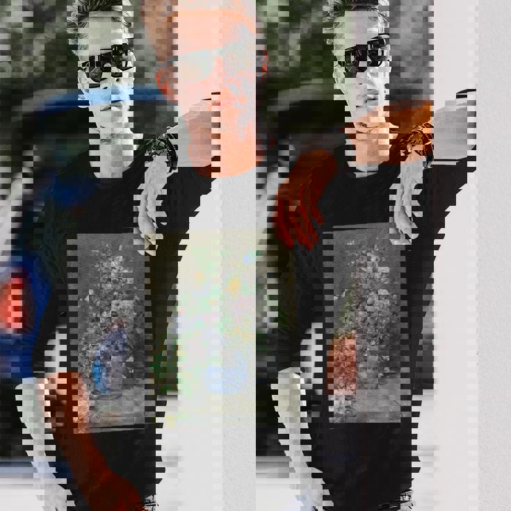 ピエール・オーギュスト ルノワールのスプリングブーケ 長袖Tシャツ 彼への贈り物