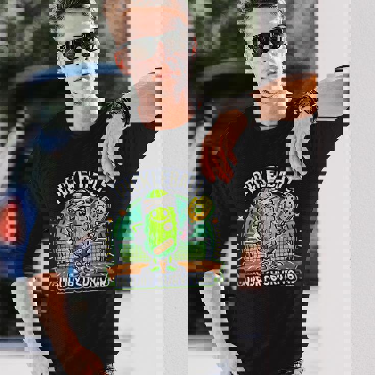 ピックルボール ケガキ サバイバー グルービー ピクルス スポーツ 長袖Tシャツ 彼への贈り物