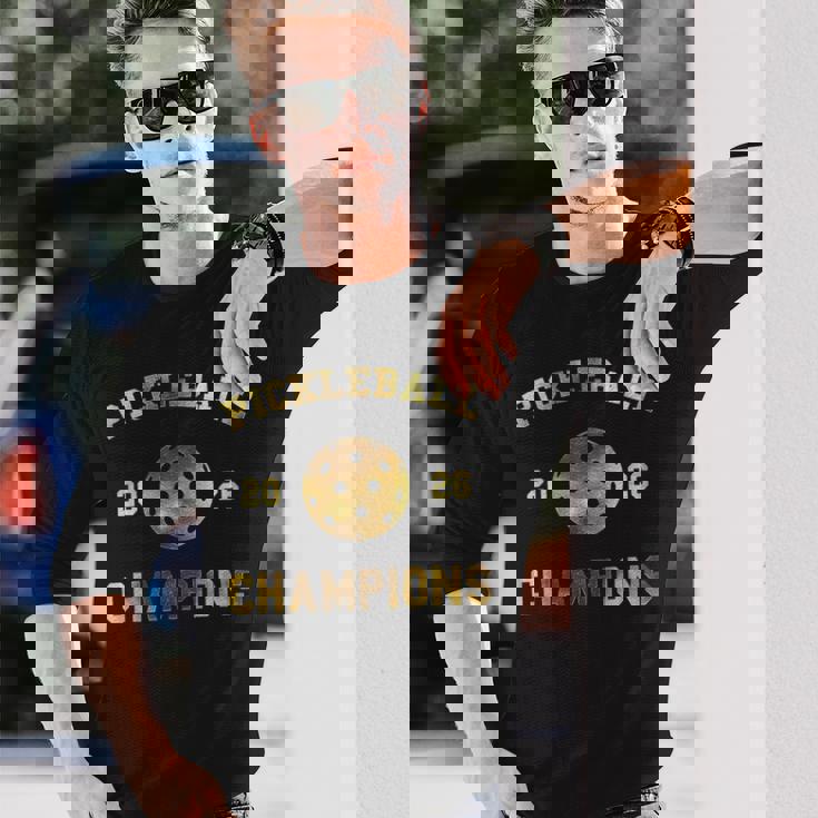 ピックルボールピクルボールチャンピオン 2026 長袖Tシャツ 彼への贈り物