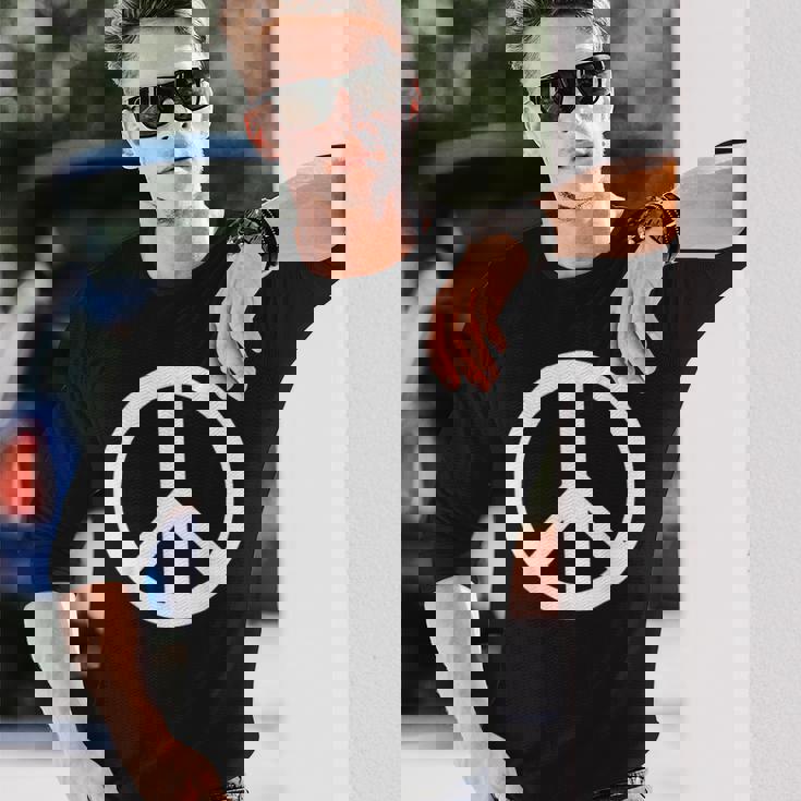 ピースサイン ピースサイン ピースサイン Peace 長袖Tシャツ 彼への贈り物