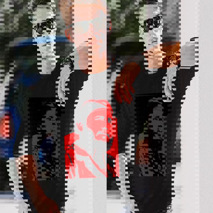 フィデル・カストロ 長袖tシャツ 長袖Tシャツ 彼への贈り物