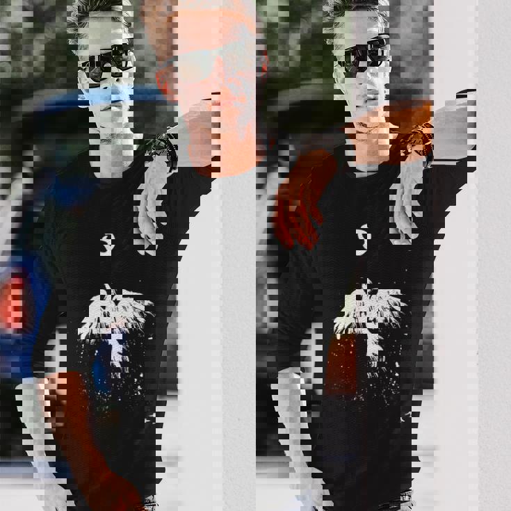 フェニックス 火の鳥の復活 キム・ディアス・ホルム 絵 インクアート Phoenix Bird Kim Holm 長袖tシャツ 長袖Tシャツ 彼への贈り物