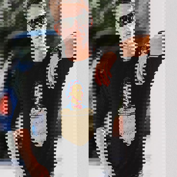 フレデリック・ショパン レトロ プロパガンダ 長袖Tシャツ 彼への贈り物