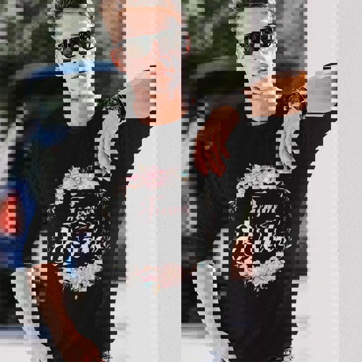 ブライドメイド シャツ チーム ブライド ブライド スクワッド バチェロレット 長袖Tシャツ 彼への贈り物