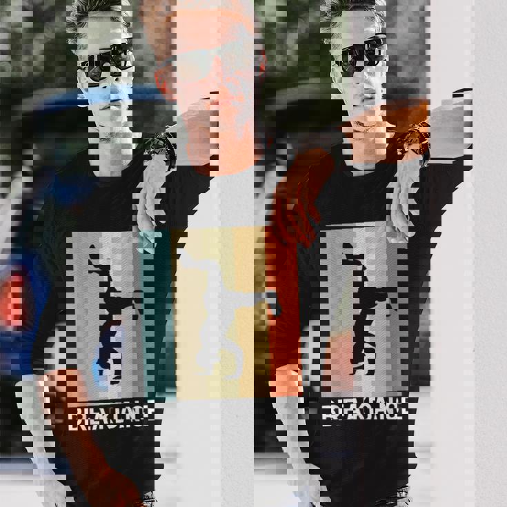 ブレイクダンス I レトロ I ダンサー ヒップホップダンス ブレイクダンス 長袖Tシャツ 彼への贈り物