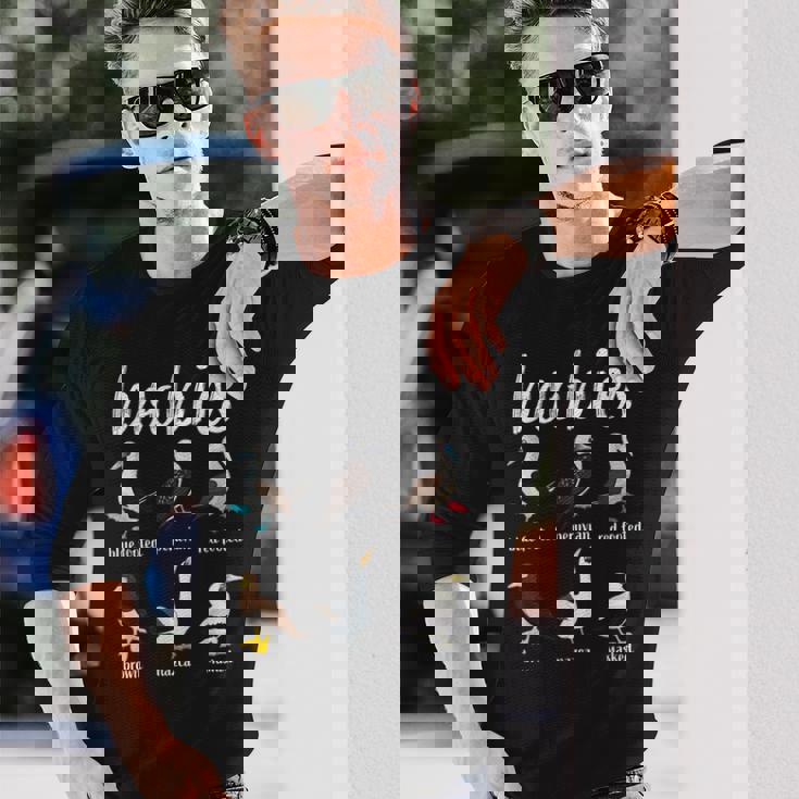 ブービーバード面白いカツオドリ 長袖Tシャツ 彼への贈り物