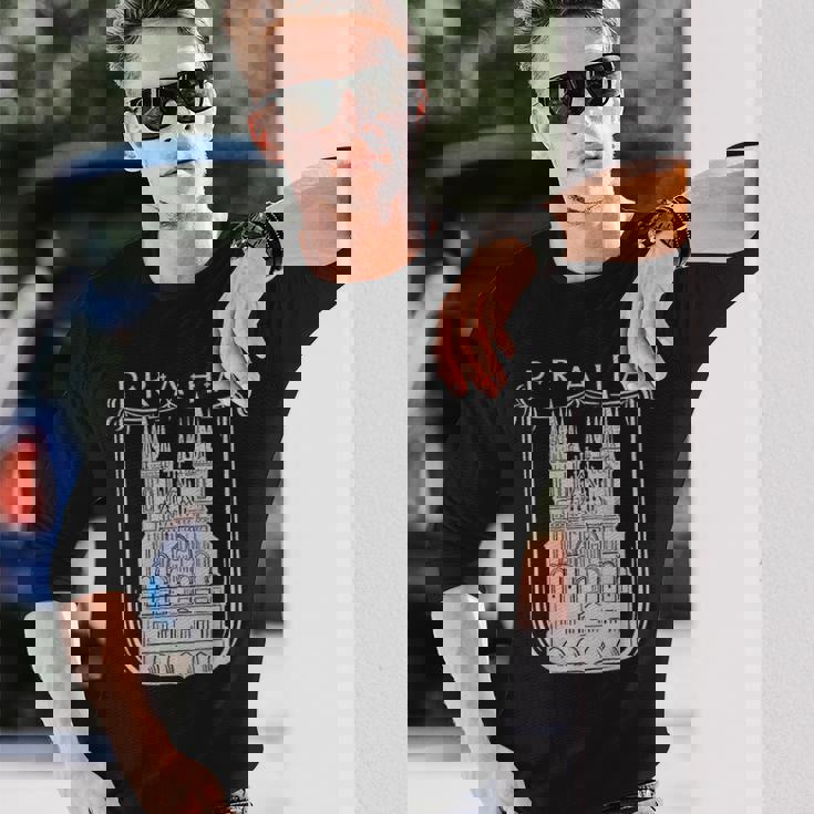 プラハ チェコ共和国 Ex チェコスロバキア お土産 プラハ 長袖Tシャツ 彼への贈り物