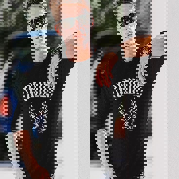 プレイヤーとファンのためのコンドルマスコット 長袖Tシャツ 彼への贈り物