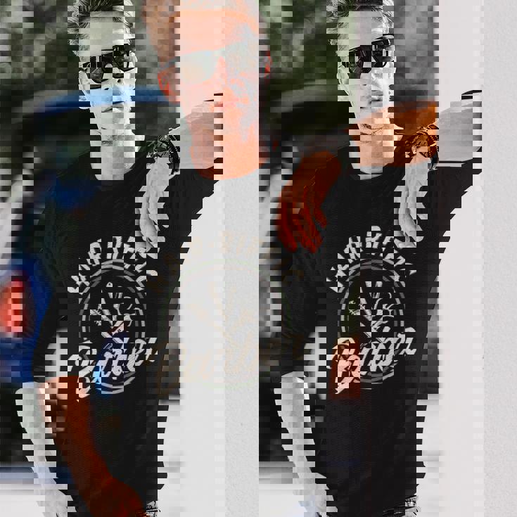 ヘアリフィク理容師美容室・ヘアサロン・美容師 長袖Tシャツ 彼への贈り物