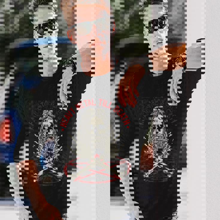 ヘビーメタル ロック・メタルヘッド 長袖Tシャツ 彼への贈り物