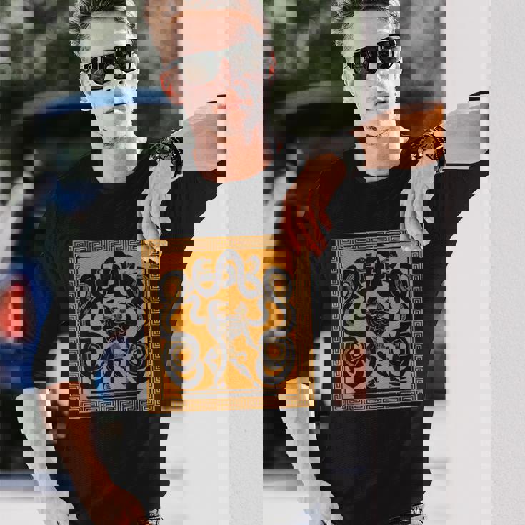 ヘラクレス オリンピアン戦士 ギリシャ神話 ギリシャ美術 神話 長袖Tシャツ 彼への贈り物