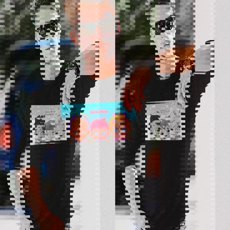 ベベフィクンででししし・良し・キッメンズ・ネガーマンズ 長袖Tシャツ 彼への贈り物