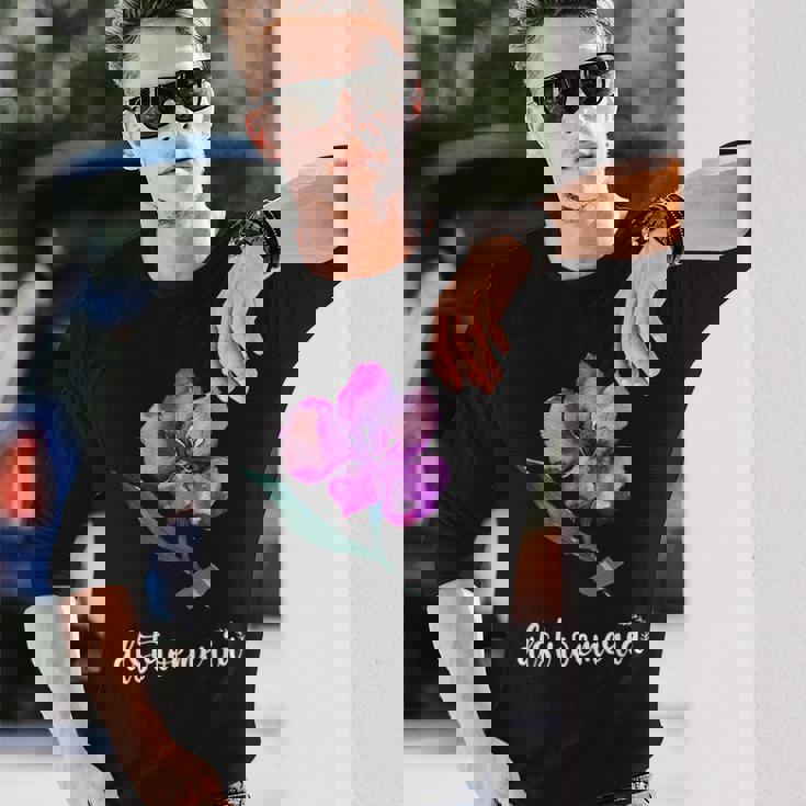 ペルー百合が大好きなアルストロメリアフラワー ピンク 2023 長袖Tシャツ 彼への贈り物