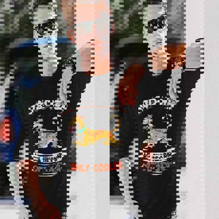 ボルゾイママ、まるで普通のママ専用クーラー-ボルゾイ犬 長袖Tシャツ 彼への贈り物