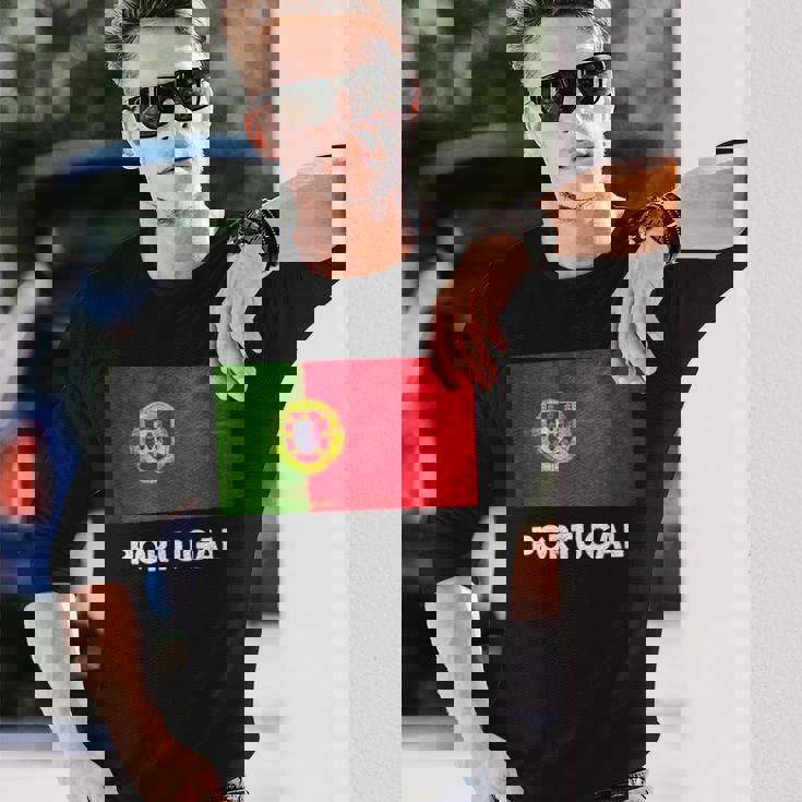 ポルトガル国旗tシャツ 長袖Tシャツ 彼への贈り物