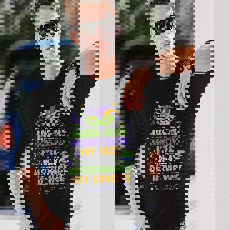 マルディグラ 仮面舞踏会 長袖Tシャツ 彼への贈り物