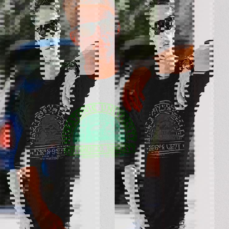 ミスカトニック大学歴史社会 長袖Tシャツ 彼への贈り物