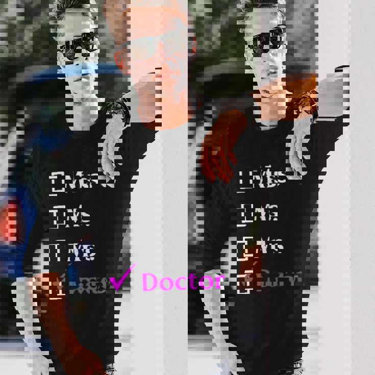 ミス・ミセス・ドクター 長袖Tシャツ 彼への贈り物