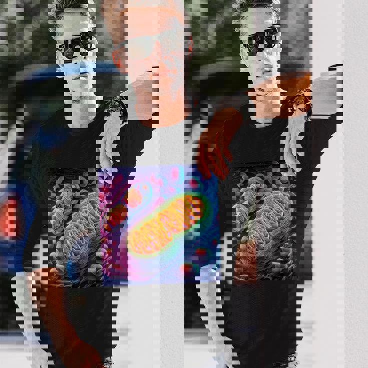 ミトコンドリア 細胞生物学 エネルギー Atp 長袖Tシャツ 彼への贈り物