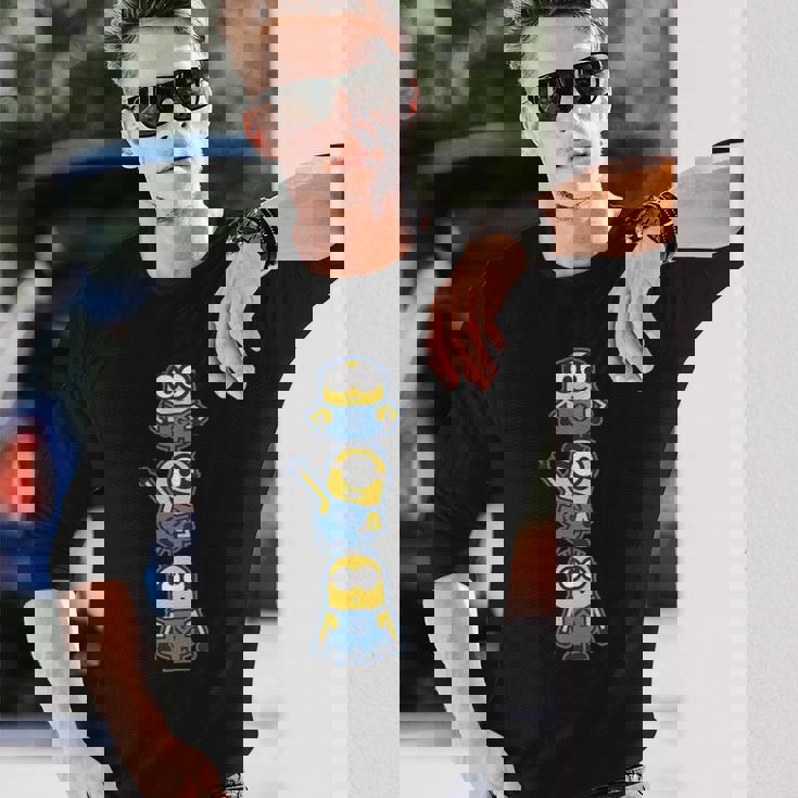 ミニオンズ カレッジエイト 2024 フロント&バック 長袖Tシャツ 彼への贈り物